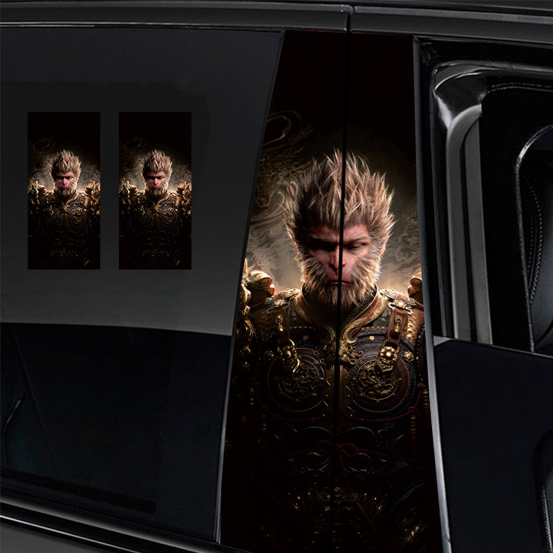 ﻿Universal Car Center B Pillar Sticker - Black Myth Wukong