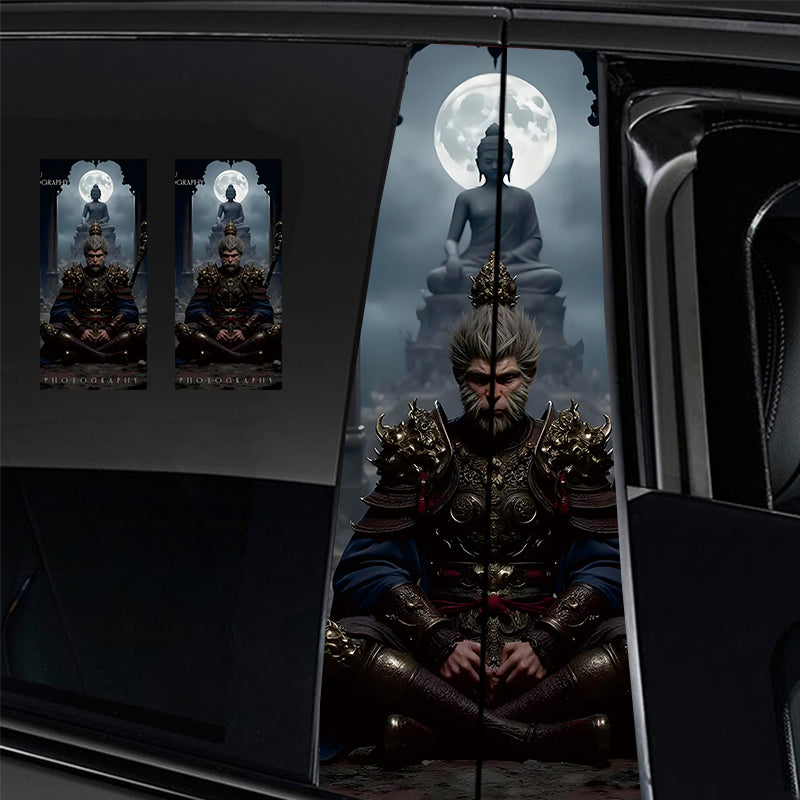 ﻿Universal Car Center B Pillar Sticker - Black Myth Wukong