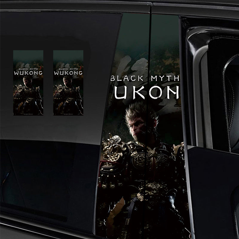﻿Universal Car Center B Pillar Sticker - Black Myth Wukong