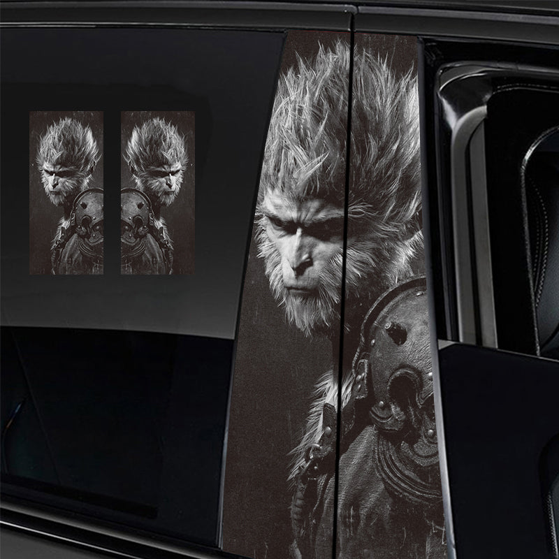 ﻿Universal Car Center B Pillar Sticker - Black Myth Wukong