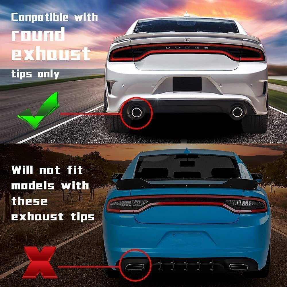 Rear Diffuser Compatible with 2015-2023 Dodge Charger