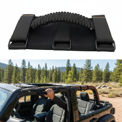 4-Pack Roll Bar Grab Handles for Jeep Wrangler & Gladiator (Excludes Sky One-Touch Roof)