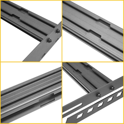 MusixiA Roof Rack Cross Bars Fit for 2021-2025 Ford Bronco 4 Doors Hardtop, Full-Length Cargo Basket Steel Luggage Carrier 10 Bars (Exclude Bronco Sport), Load 850 lbs
