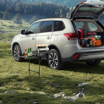 Adjustable Aluminum Tailgate Table - Lightweight Overlanding Camping Desk