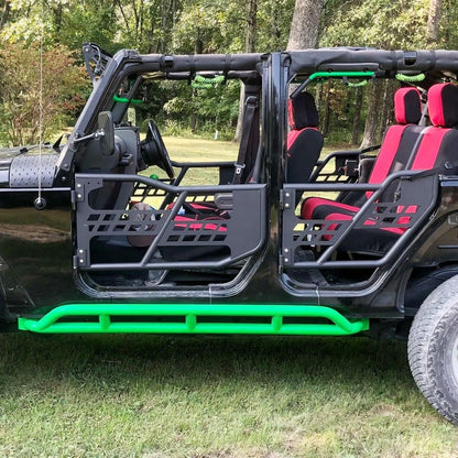 Front & Rear Tubular Half Doors for 2007-2018 Jeep Wrangler JK 4-Door