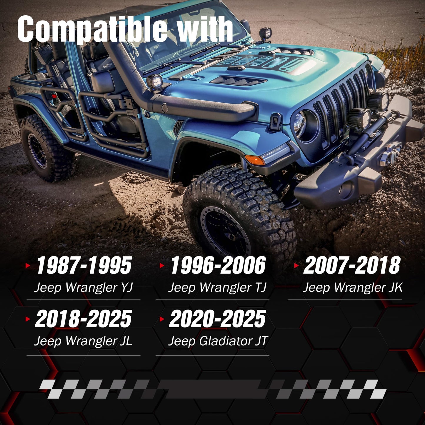 Door Storage Hanger Rack for Jeep Wrangler Gladiator