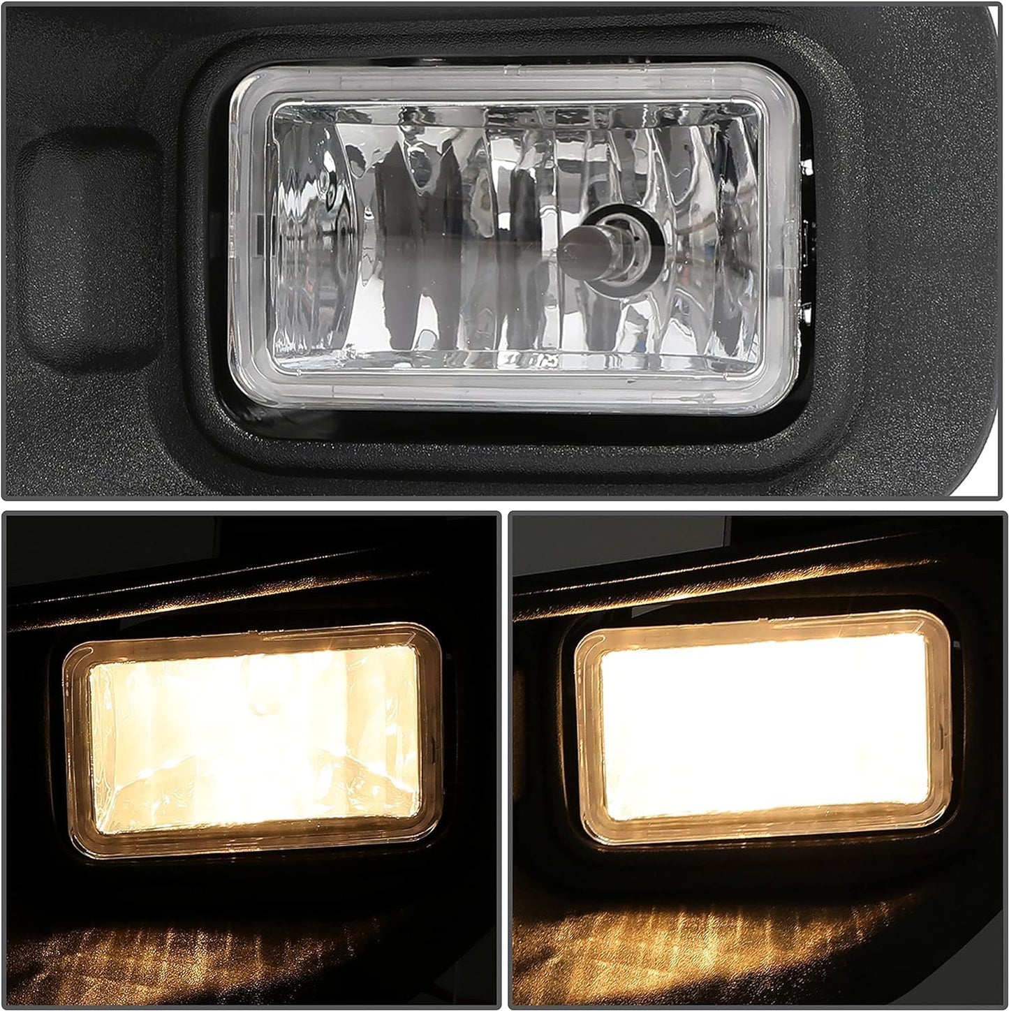 Ford F-150 Front Bumper Fog Lights with Bulbs, Clear Lens