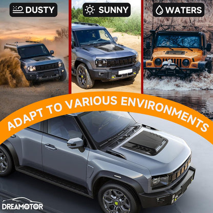 Hood Scoops For Cars, Universal Hood Scoop Hood Vents, Automotive Hood Scoops for Trucks Compatible with Dodge Ram 1500 2500 F150 F250 F350 Toyota Tundra GMC Sierra 1500 2500 Jeep Wrangler