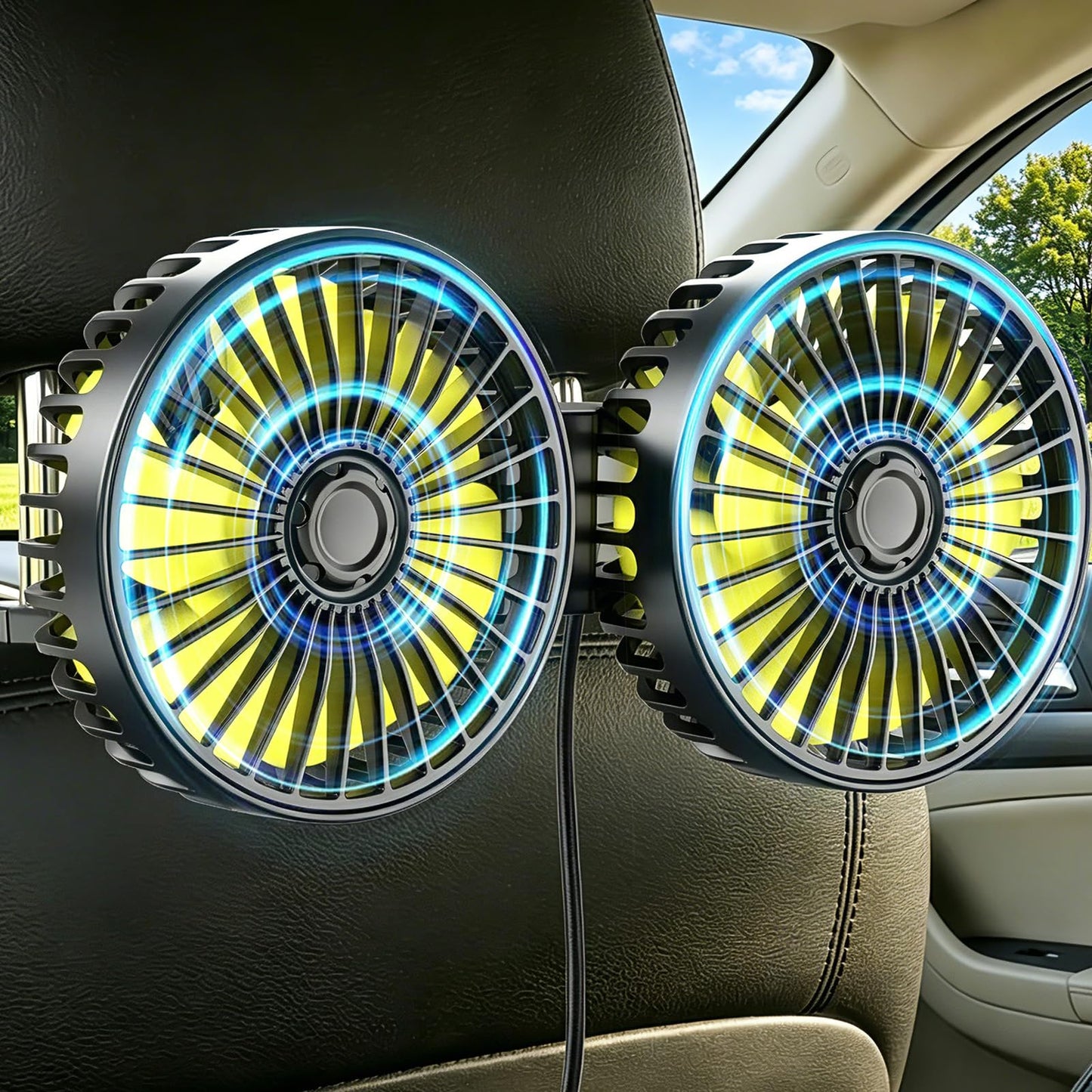 Car Backseat Fan for Kids, USB Powered