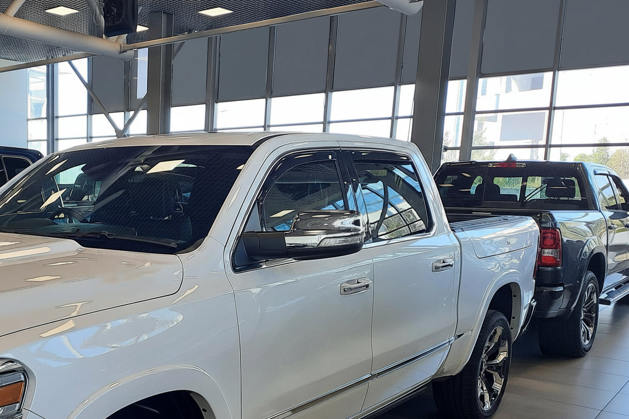 In-Channel Rain Guards (4-PCS) for 2019-2026 Ram 1500 Crew Cab (New Body) - Window Deflectors, 619006LP