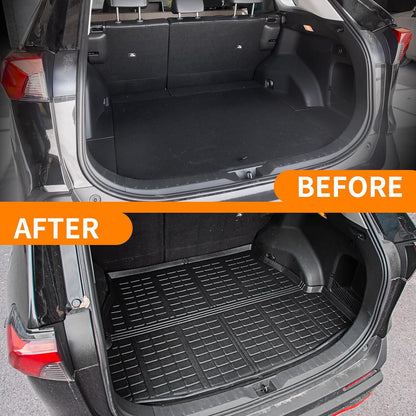 Set of 4 Mats Compatible with 2019 2020 2021 2022 2023 Toyota Rav4 Cargo Mat Trunk Mat - OHMU