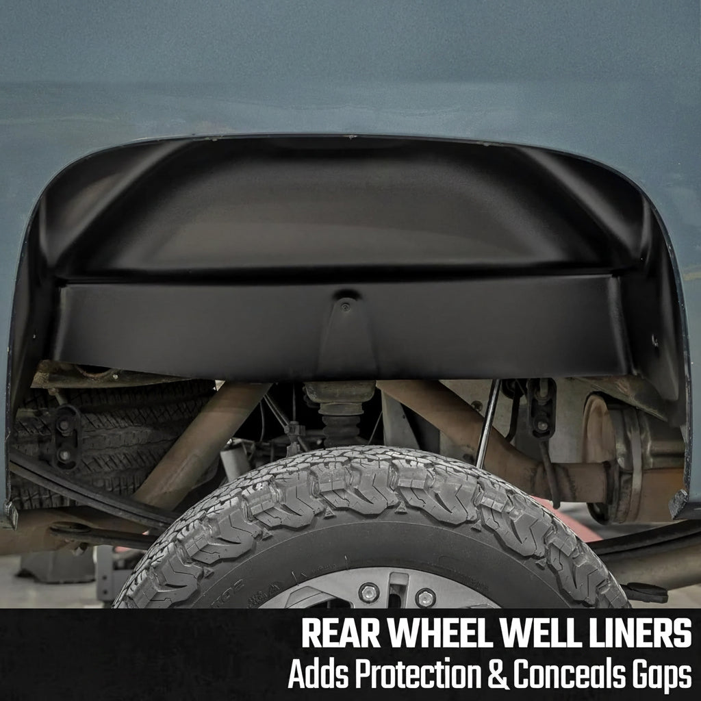 Bolt-On Rear Wheel Well Liners for 2007-2013 Silverado 1500 & 2007-2010 Silverado HD - USA-Made