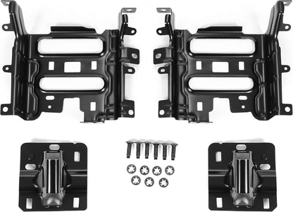Front Bumper Bracket (Left & Right) for 2013-2024 Ram 1500/Classic - Black Steel, Replaces 68232485AA