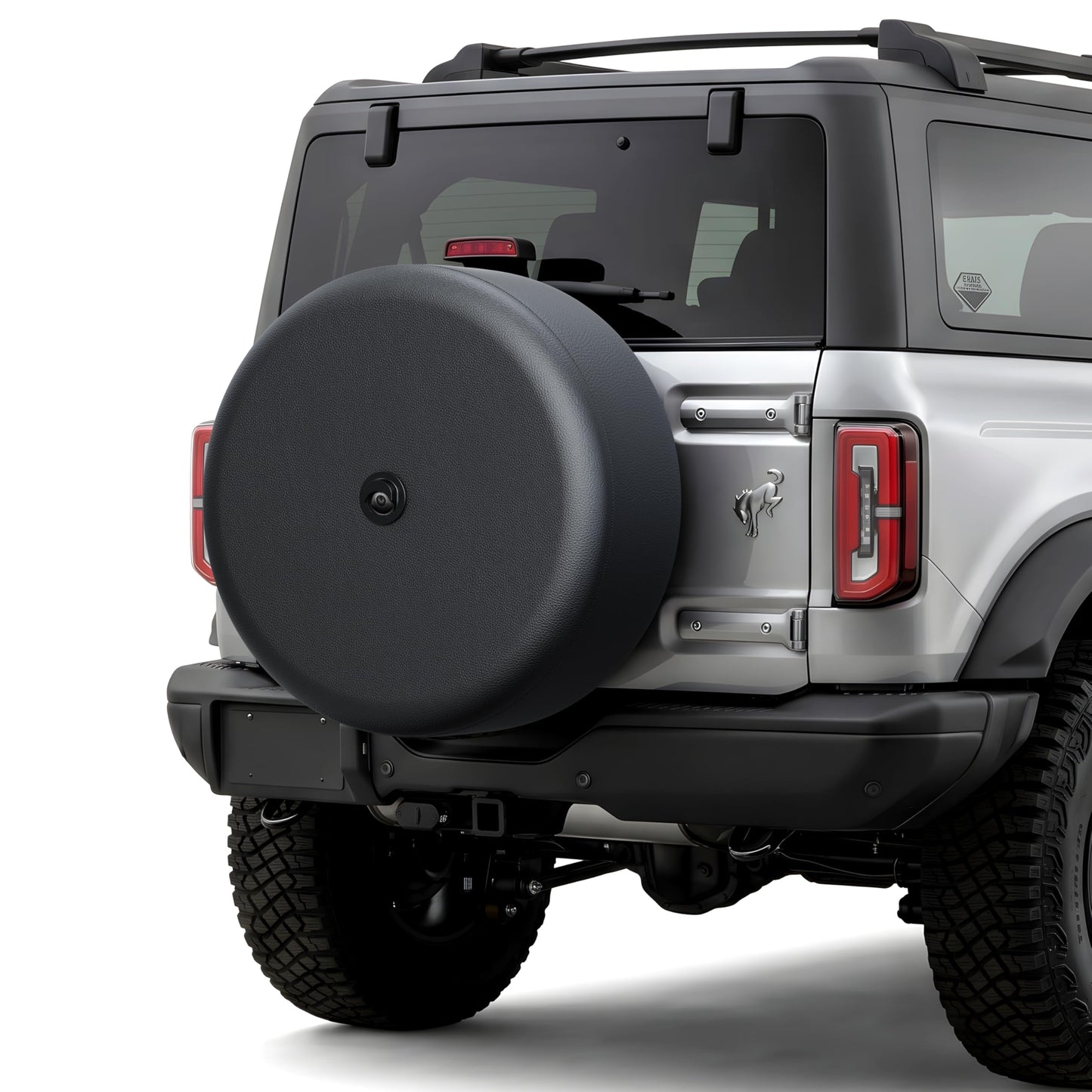 32" Soft Black Tire Cover for Ford Bronco with Camera