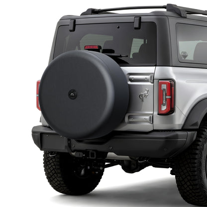 32" Soft Black Tire Cover for Ford Bronco with Camera