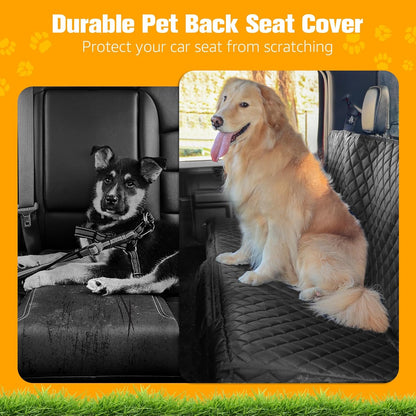 Waterproof Dog Back Seat Cover for Ford F-150, Ram 1500, GMC & Silverado Trucks