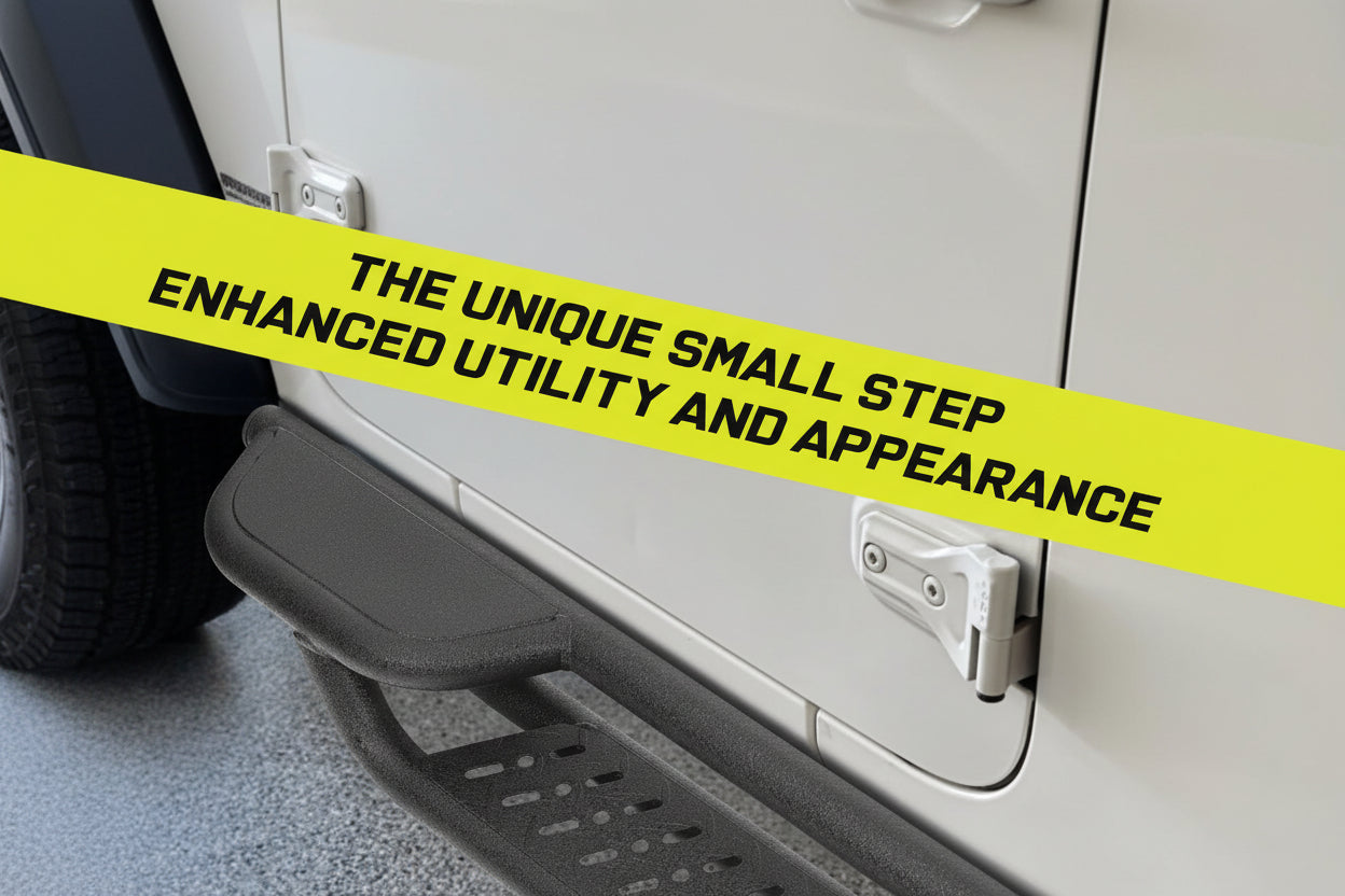 6" Two-Step Running Boards for 2007-2018 Jeep Wrangler JK 2-Door