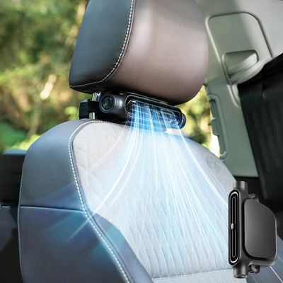 Car Headrest Cooling Fan, USB, 3 Speeds, for Most Vehicles