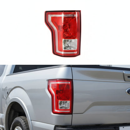 Tail Lights Assembly Compatible with 2015 2016 2017 Ford F-150 Left Driver Side Rear Light Brake Lamp Taillights with Bulbs, Replace FL3Z13405A