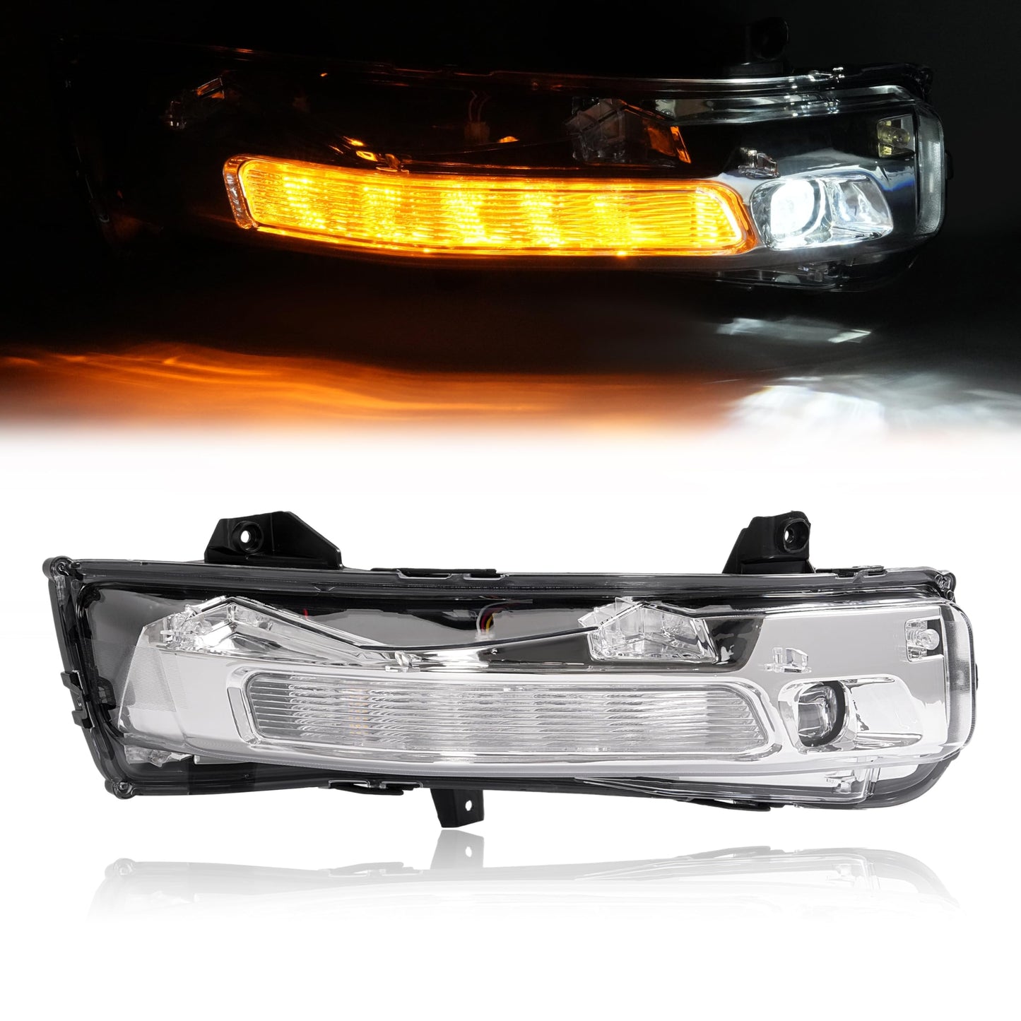 Ford Mustang Front Bumper Fog Lights Replacement Clear Lens