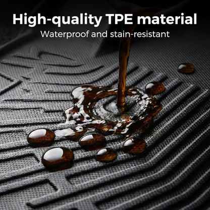 TPE All-Weather Floor Mats for 2019-2026 Chevy/GMC Crew Cab (Bucket Seats, w/Under-Seat Storage)