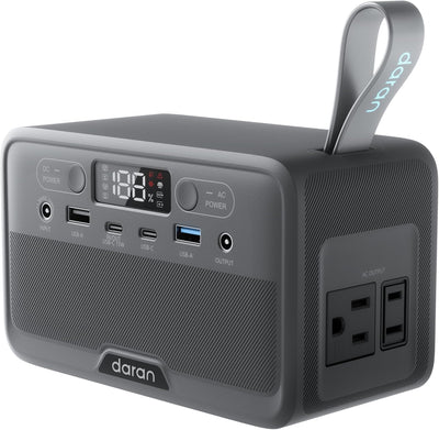 Portable Power Station 28,000mAh LiFePO4 Battery 100W(200W Peak) Solar Power Bank for Home/Laptop/Camping