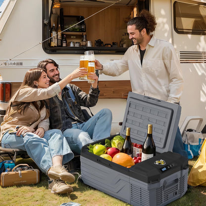 12V 16Qt Electric Cooler/Freezer - -4℉~68℉, Portable for Camping/Truck/RV