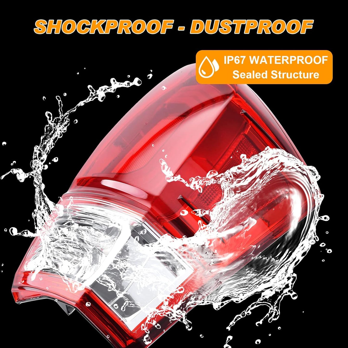 Nakuuly Tail Light Rear Lamp Compatible With 2016-2022 Toyota Tacoma Right Passenger Side Taillight Brake Signal Assembly with Bulb # ‎81550-04170