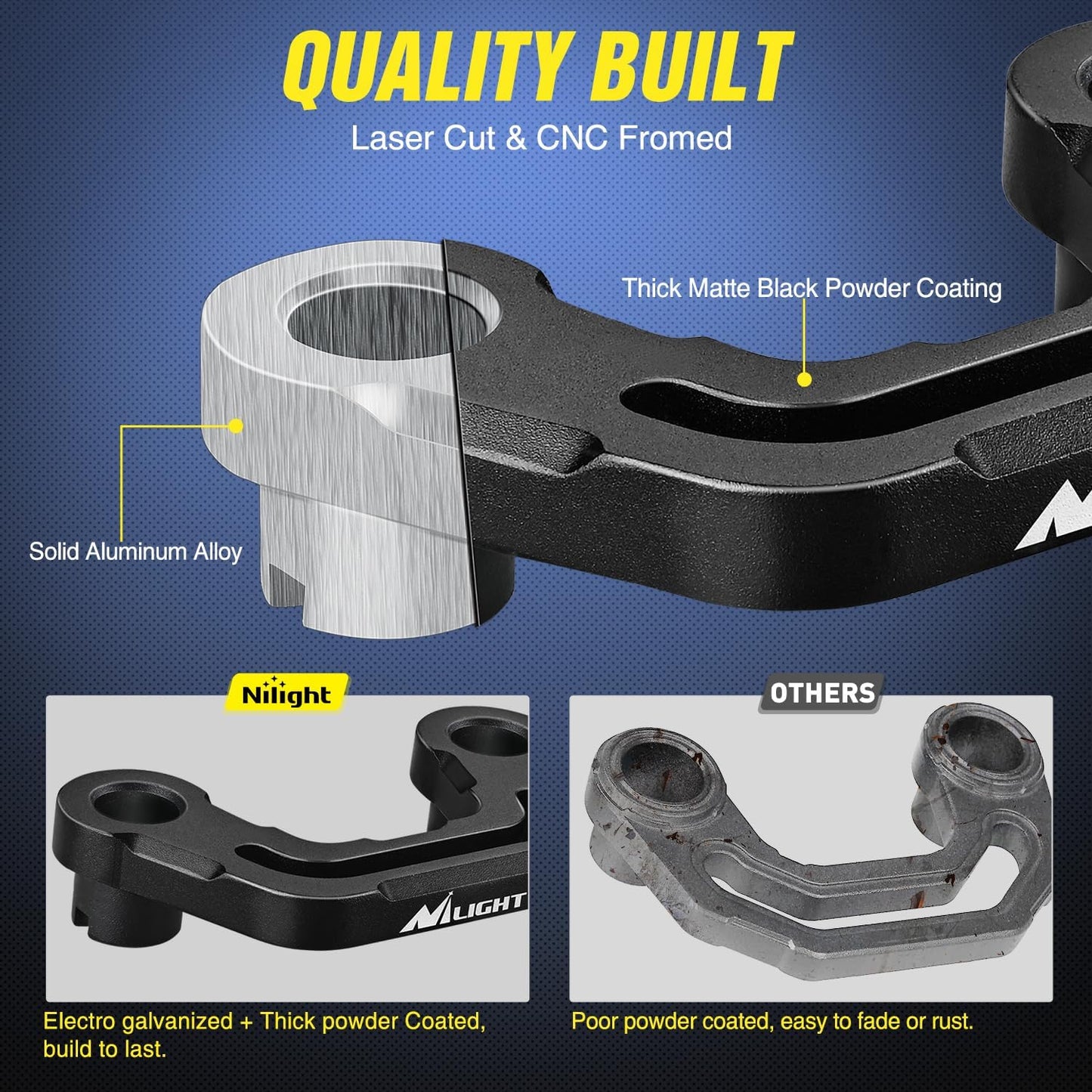 A-Pillar LED Light Mounts for Jeep Wrangler JL & Gladiator JT (2018-2023)