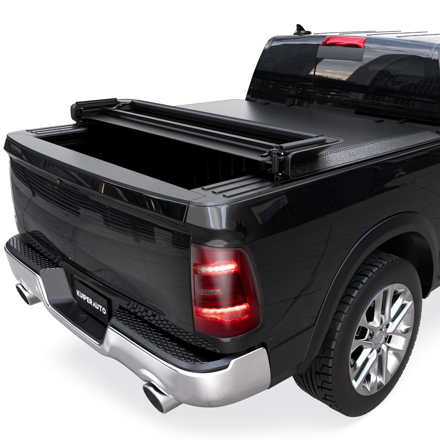 Soft Tri-fold 5.6 Feet Bed Tonneau Cover Compatible for 2009-2025 Dodge Ram 1500 (Incl. 2019-2024 Classic & 2019-2025 New Body Style) W/o Ram Box Truck Bed