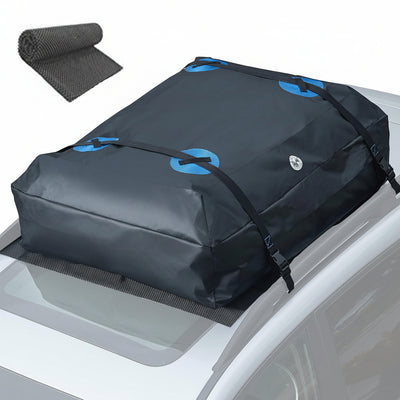 16ft³ Waterproof Rooftop Cargo Carrier - Protective Mat for All Cars w/wo Roof Racks
