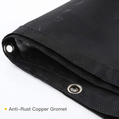 2-Piece Mesh Sun Shade for 2007-2018 Jeep Wrangler JK 4-Door - Front & Rear UV Protection