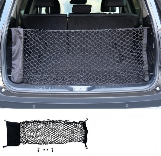 Cargo Net Compatible with 2015-2025 Chevy Tahoe Truck Bed Cargo Net 3.15'×0.92' Double Layer Envelope Style Dense Mesh Trunk Organizer for 2024 Tahoe Exterior Accessories
