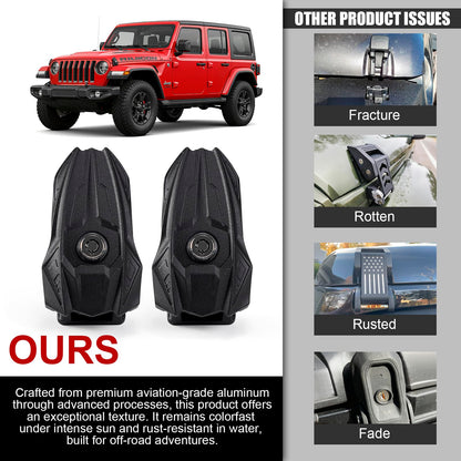 Heavy Duty Aluminum Hood Latches for Jeep Wrangler JT