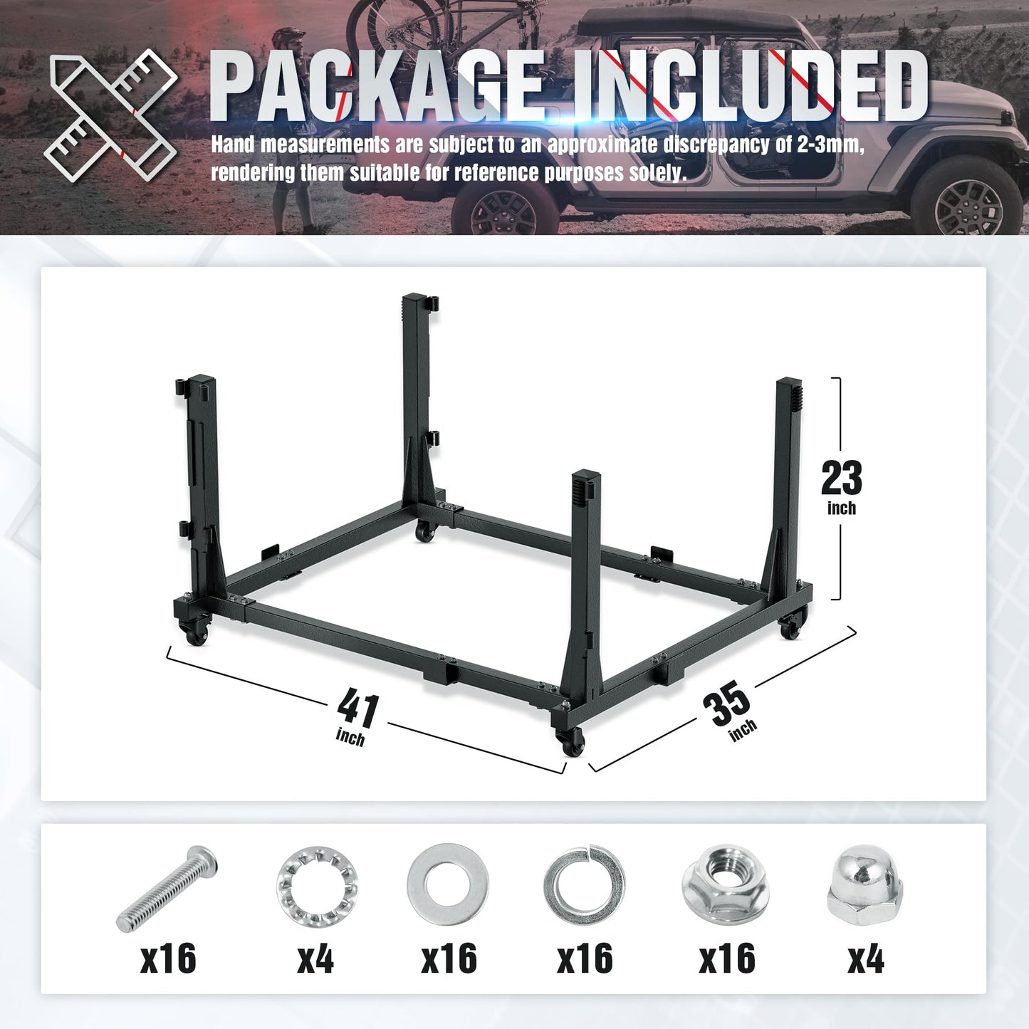 Door Storage Hanger Rack for Jeep Wrangler Gladiator