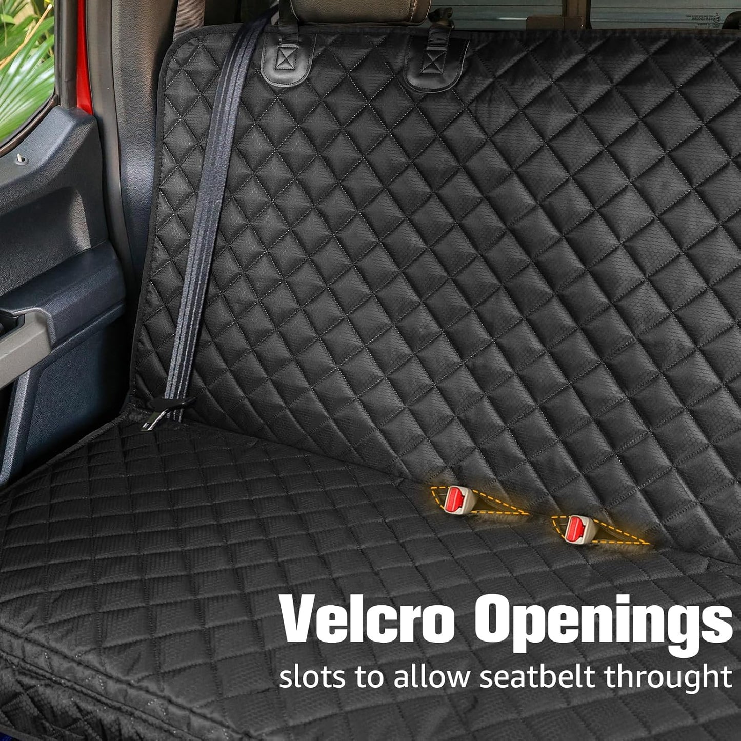 Waterproof Dog Back Seat Cover for Ford F-150, Ram 1500, GMC & Silverado Trucks