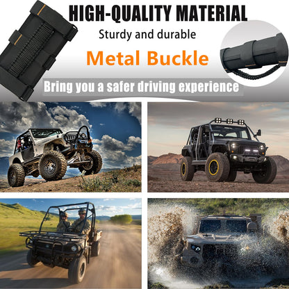 4-Pack Roll Bar Grab Handles for Jeep Wrangler & Gladiator (Excludes Sky One-Touch Roof)