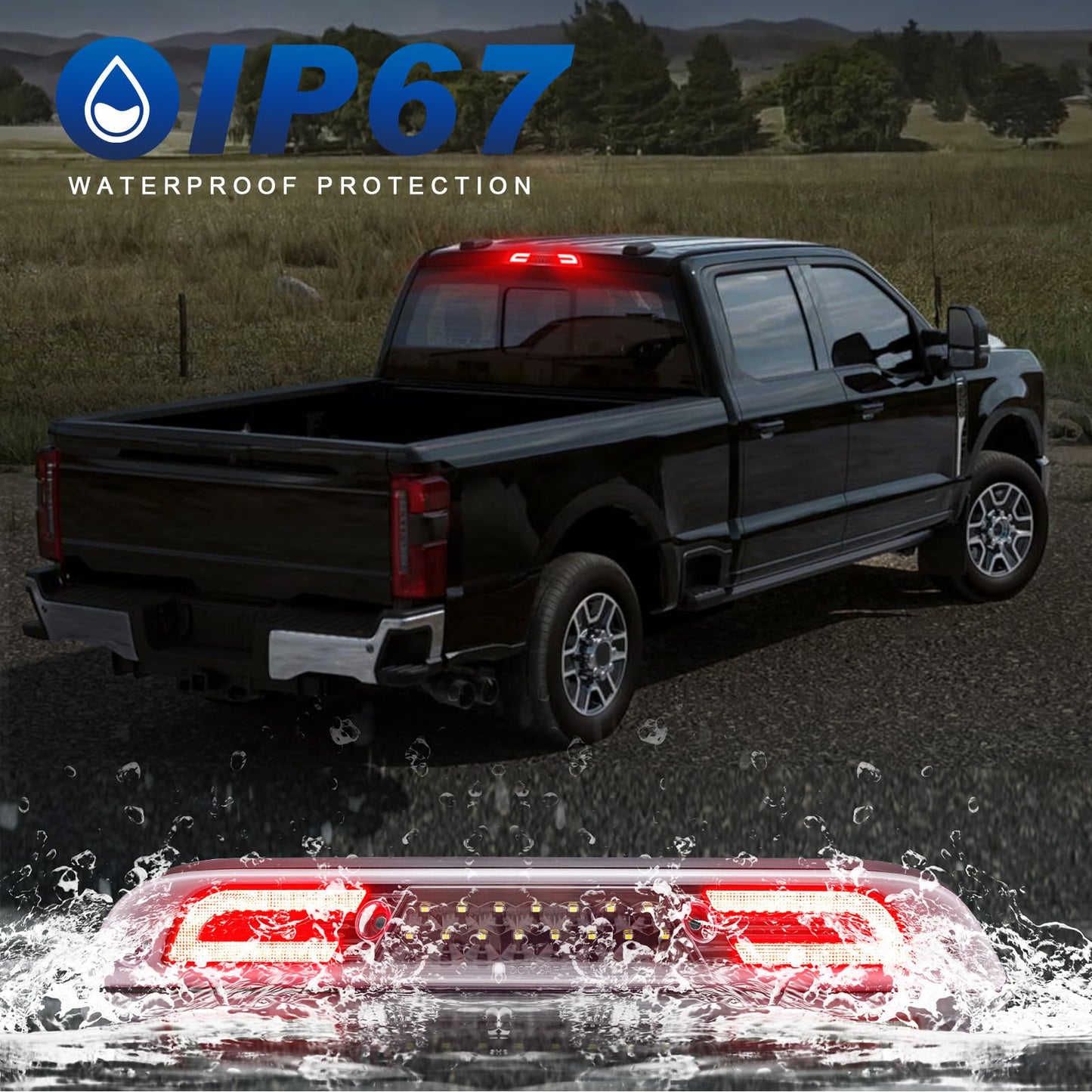 Smoked LED Third Brake Light for 2015-2025 Ford F-Series & Ranger