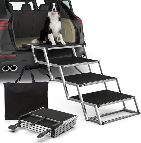 Supports up to 250 lbs Extra Wide Dog Ramps for Large Dogs