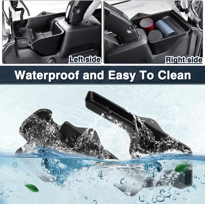 Rear Trunk Storage Tray (2-PCS) for 2018-2023 Jeep Wrangler JL - Side Cargo Organizer (Excludes 4XE)