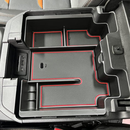Center Console Organizer Tray for 2019-2023 Chevy/GMC 1500 & HD (Full Console/Bucket Seats Only) - Black
