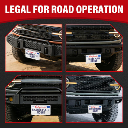 Bronco 2021-24 License Plate Frame for Modular Bumper