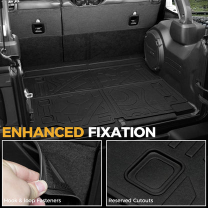 All-Weather TPE Floor Mats, Cargo Liner & Door Sill Guards for 2018-2026 Jeep Wrangler JL 4-Door (Gas)