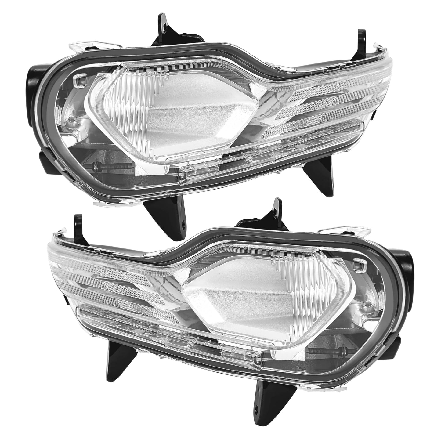 Clear Lens Front Bumper Fog Lamps for 2013-2016 Ford Escape Kuga