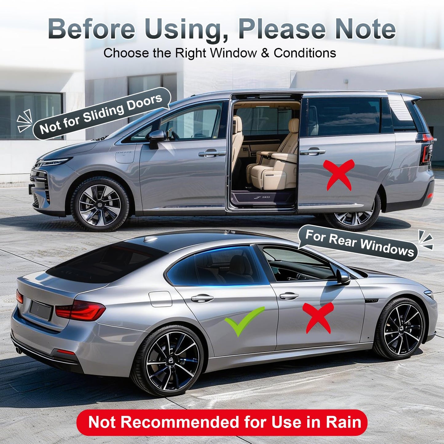 Baby Car Window Shades, Breathable UV Protection for Kids & Pets