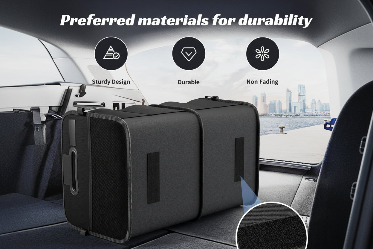 70L Collapsible Trunk Organizer with 11 Pockets - SUV/Truck Storage (Black)