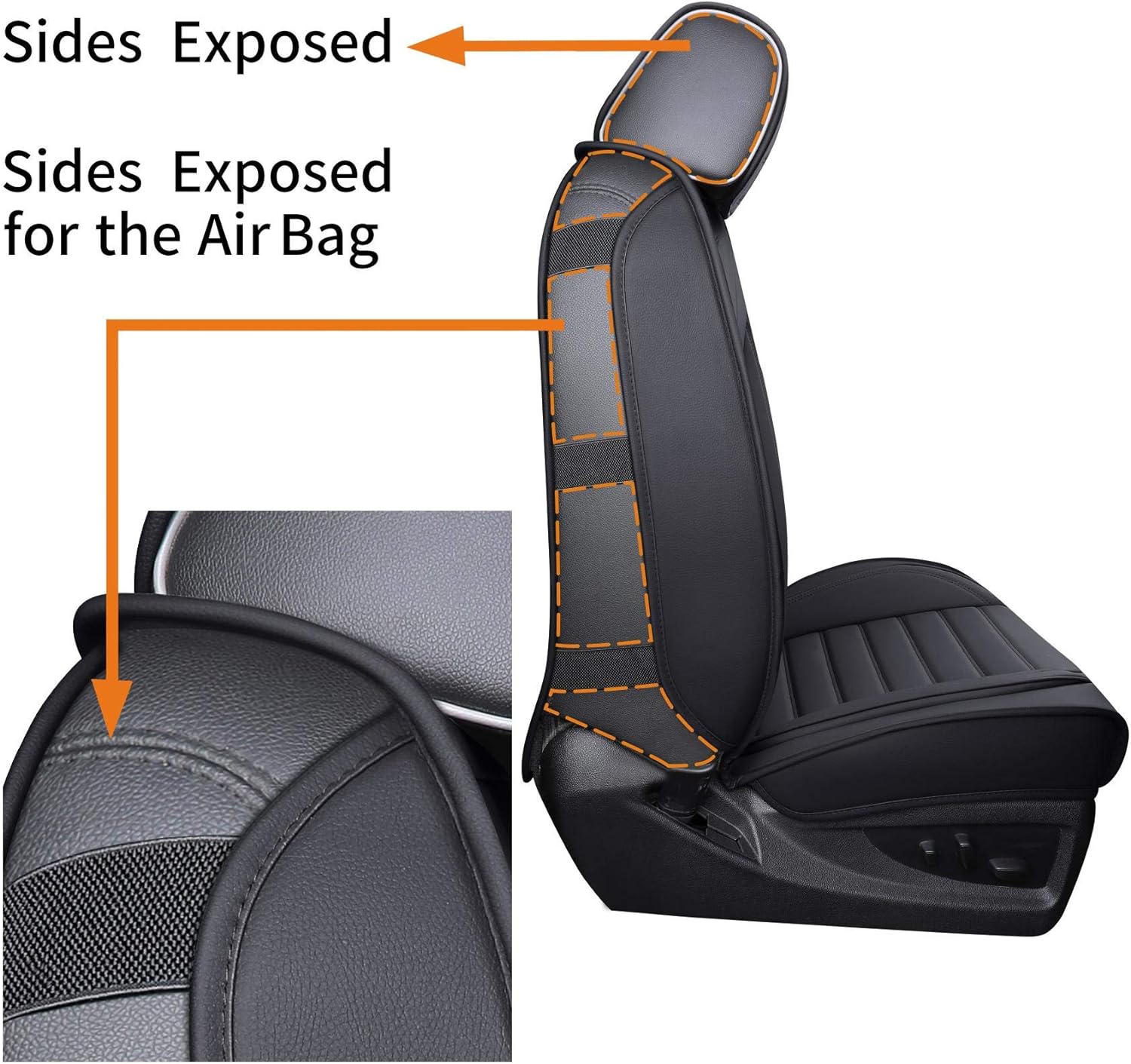 For Chevy Chevrolet Silverado GMC Sierra Car Seat Covers Fit 2007-2023 2024 1500/2500/3500HD - OHMU