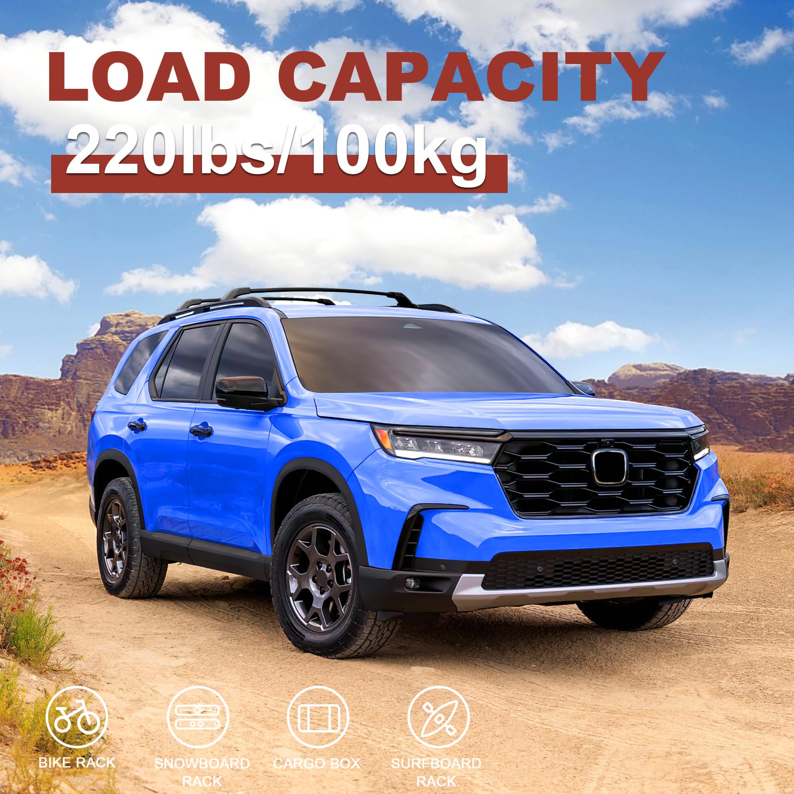 Roof Racks Cross Bars Fit for Honda Pilot 2016-2024 - OHMU