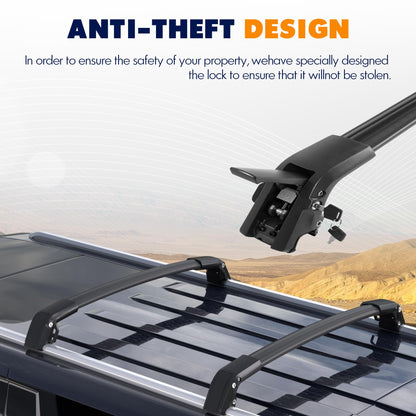 Anti-Theft 440LBS Roof Rack Cross Bars Compatible with 2021-2024 Chevrolet Tahoe, Chevy Suburban, GMC Yukon & Yukon XL, Cadillac Escalade ESV - OHMU