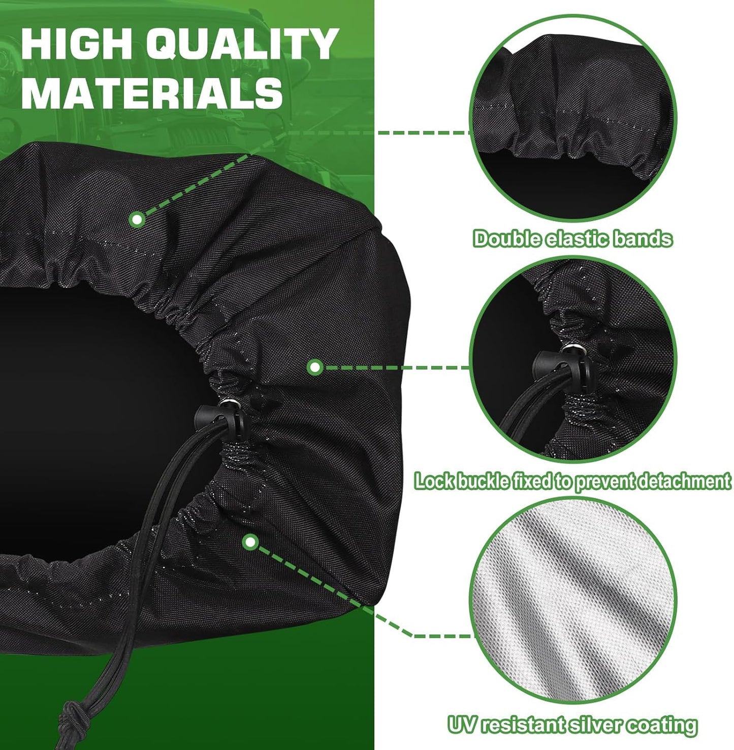 Heavy Duty Winch Cover - UV & Waterproof for 8500-17500 lbs, Universal Fit